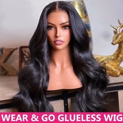Mặc Và Đi Không Keo Dán Tóc Giả Preplucked Sóng Thân Brazil 13X6 HD Ren Phía Trước Tóc Tóc Giả Dành Cho Phụ Nữ Sẵn Sàng Mặc