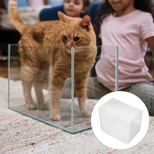 Mini prozirne četvrtaste zdjele za akvarij za ribice za Betta desktop zlatnu ribicu