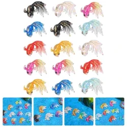 Mapambo ya Nyumbani ya Veemoon Mini Resin Goldfish Mapambo ya Samaki Ndogo ya Samaki Bakuli ya Aquarium Mapambo ya Tangi ya Samaki