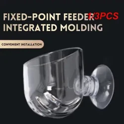 1/3PCS Fësch Tank Füttern Schossel Aquarium Dekoratioun Verhënneren Liewensmëttel Schwammen Anti-Spill mëttelméisseg Ouverture Fësch Tank Accessoiren
