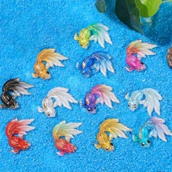 Mapambo ya Nyumbani ya Veemoon Mini Resin Goldfish Mapambo ya Samaki Ndogo ya Samaki Bakuli ya Aquarium Mapambo ya Tangi ya Samaki