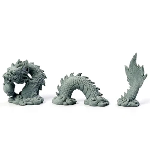 1 Seti Fa'aSaina Style Stone Dragon Aquarium Micro Landscape Teuga o Tank I'a Meateuoloa I'a Mea Fa'aigoa Fale Mea teuteu.