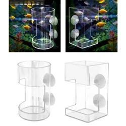Fischfuttersäule, Fischfutterspender, klar für Aquarium, für Artemia-Futter, Futternapf, Fisch, Garnelenfutterspender, Betta-Fisch, Kirschgarnelen