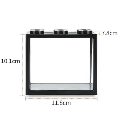 Mini Fish Tank Creative Compact დეკორატიული მისაღები ოთახის სამუშაო მაგიდა მინი აკვარიუმი Pet Box Desktop Fish Tank Home Decor