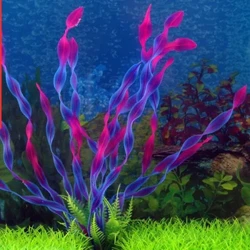 1PCS Emeli plastik suw zawody Ot akwarium bezegi ösümlikler Balyk çüýşesi ot gül bezegi bezegi suw esbaplary