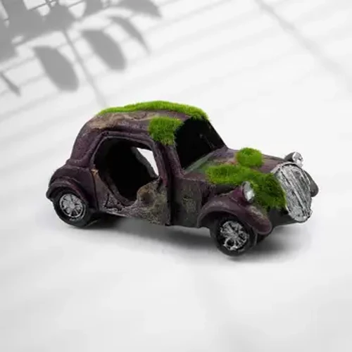 Goroldioa Vintage Auto Apaingarriak Ezkutatzen Haitzuloa Aterpe Diseinu Prop Aquarium Arrain Depositua Paisaia Dekorazio Hornidura
