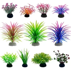 Simulare decorativă pentru acvariu Frunze artificiale din PVC Materiale de protecție a mediului pentru plante Accesorii decorative pentru acvariu