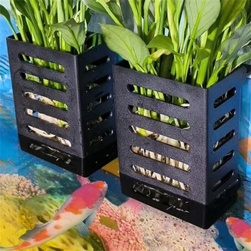 Paʻa Mea Laʻau Aquarium e kau ana, Ipu Laʻau Aquatic me ka lua, Nā kīʻaha mea kanu Aquarium no nā mea kanu i hoʻoheheʻe ʻia, nā mea hoʻonani Aquascape.