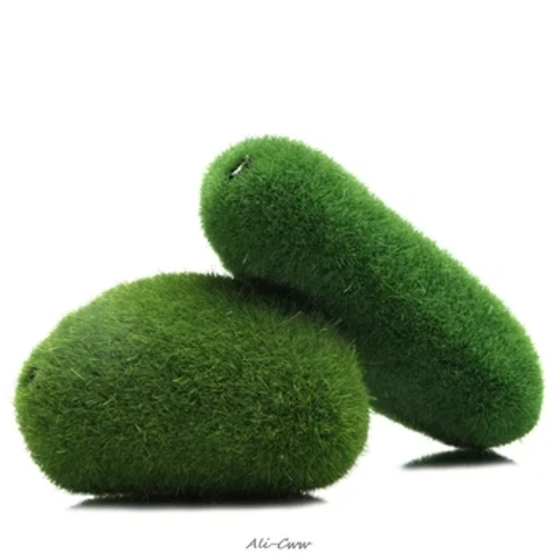 Emeli Greenaşyl Moss Akwarium Balyk Tank bezegi Suwasty bezeg