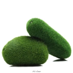 Ornament de decor pentru acvariu cu mușchi verde artificial pentru acvariu Decor subacvatic