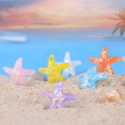 Figurines Miniatures Colorful Starfish Beach Micro Mandhari Mapambo Kwa Mapambo ya Nyumbani Tangi la Samaki Aquarium Accessories
