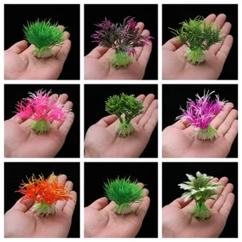 Akvariumdekor Kunstig vann Ugras ornament Aquatic Plant Fish Tank Grass Decoration Accessories