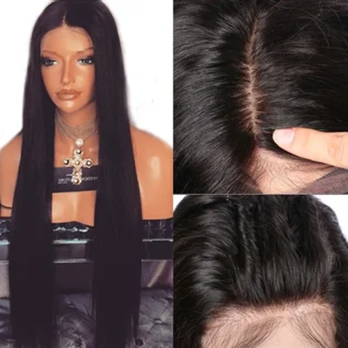 Luffyhair 5*4.5 base de seda perucas de cabelo humano do laço completo com cabelo do bebê pré arrancado em linha reta brasileiro remy peruca do laço do cabelo para mulher