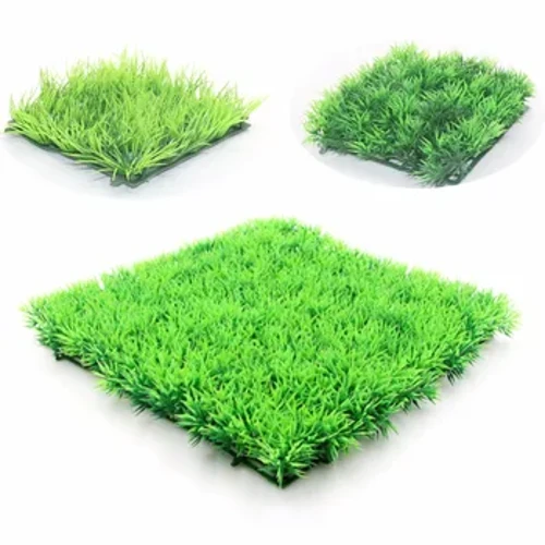 Artificial ABS din plastic verde iarba plante gazon acvariu acvariu decor rezervor de pește ecologice ornamente pentru acvariu consumabile pentru acvariu
