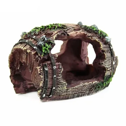 Acvariu Butoi Artificial Peșteră Ornamente Rășină Decorații Accesorii pentru amenajare peisagistică Pentru Fond de decorare pentru acvariu