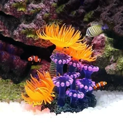 Tanc Artiffisial Coral Aquarium Pysgod Tanc Efelychu Addurno Acwariwm Cefndiroedd Planhigion Dŵr Glaswellt Affeithwyr Cartref