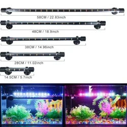 I-14-58CM I-Aquarium Light Fish Tank I-Submersible Light Isibani Esingenamanzi Ngaphansi Kwamanzi Izibani ze-LED ze-Aquarium Lighting