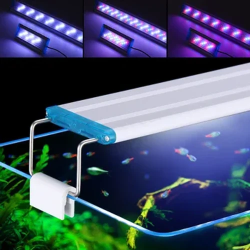 Super Slim LED Aquarium Light Aquarium Plant Light 18-58CM Extensible Waterproof Clip for Fish Tank Aquarium Tank Color Lights
