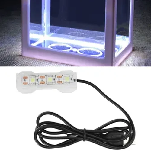 Kleine aquarium waterplant licht desktop aquarium mini decoratie zachte LED-lamp