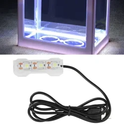 Kiwanda Kidogo cha Maji cha Aquarium Mwanga Desktop ya Samaki Tangi Mini Mapambo Laini ya LED Taa