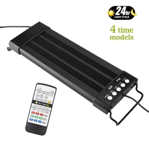 Akvarium LED yoritgichi 24/7 soatlik to'liq spektrli dimmerli chiroq o'simliklar o'sishi uchun quyosh chiqishi quyosh botishi dengiz baliqlari akvarium nuri RGB 110V 220V