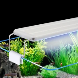 Có Thể Thu Vào Cá Ánh Sáng 18CM/28CM/38CM/48CM Bể Cá Đèn LED Chiếu Sáng Với Phích Cắm EU 220V Trắng + Xanh