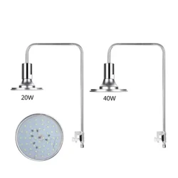 Nā Kukui LED Aquarium 20W/40W Ka wai wai mauʻu meakanu Ulu Honu Kukukukukū Uku kukui Clip-on Light no ka moku iʻa pahu hāʻule.