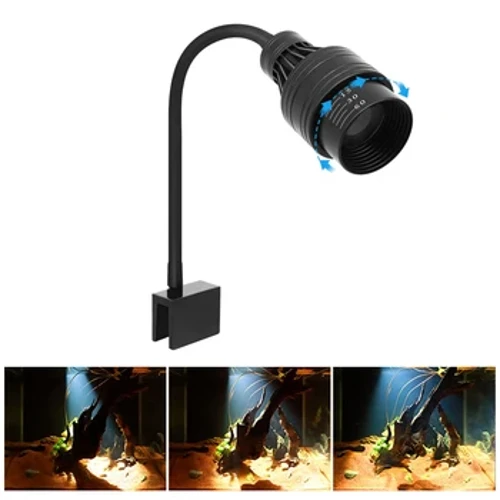 Akvarium Led lys Fisketank dekorasjon Justerbar fokus Spotlight Planter Grow Lamp Skilpadde Reptiler Tilbehør 5w 7w 9w 12w 15w