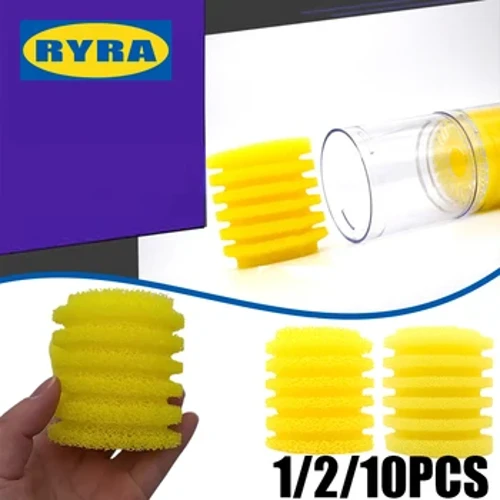 Filtru galben pentru rezervor de pește de acvariu Filtru pentru element filtrant încorporat Miez de bumbac Burete de schimb Miez de bumbac Filtru pentru pompă de apă
