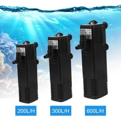 Low Level Water Turtle Tank Filter Aquarium Fish Tank Oksigen Meningkatkan Pompa EU Plug Submersible Water Filter Pump