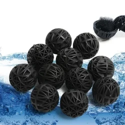 10/20/40/50/100Pcs Aquarium Iragazki euskarria Bio bola eramangarriak kotoi hezea eta lehorra Aire-ponpa-ontzirako Ur garbia Pilota biologikoak