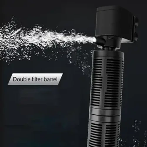 3 in 1 Scagaire Inmheánach Uisceadán Ciúin Aquarium Uisce Purifier Uisceadán Caidéal Aeir Uisce Intumtha Purifier Uisceadán Accessories