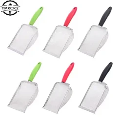 Reptil Scoops Terarium Seprai Substrat Pasir Ayakan Stainless Steel Fine Mesh Kecil Pet Cage Cleaner Sekop