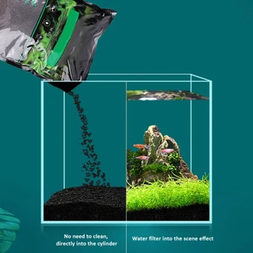 Nước hồ cá Cỏ Bùn Vật Có Hạt Giống Đất Đáy Bể Cá Cát Dinh Dưỡng Đất Bùn Đen Nước Cỏ Đáy Bể Đất phân bón