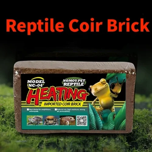 Solo de coco hibernando simular ambiente natural caixa de observação de répteis base material de cama tijolos de casca de coco para répteis