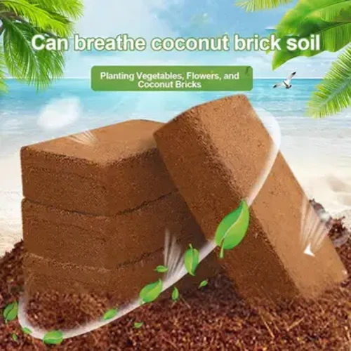 Briques de noix de coco compressées naturelles, en Fiber de Coco, enveloppe de noix de coco pour la plantation, le jardinage, mélange de légumes et de fruits, engrais