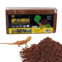 Coco Coir Brick 650g Reiptile Ithir Chnó cócó Foshraith Snáithín Cnó cócó Nádúrtha Froganna Leapa Bríce Turtar Soláthairtí Bun