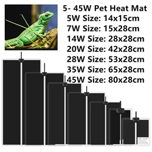 5-45W REPILES MATA DE CALOR TERRARIO CALEFERENCIA PETO POTAS CALENTAS Controlador de temperatura Mats Suministros de reptiles