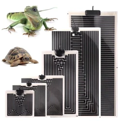 EU Plug สัตว์เลื้อยคลานแผ่นทำความร้อนสำหรับ Lizard Turtle เครื่องทำความร้อนสัตว์เลื้อยคลานอุ่นปรับอุณหภูมิ Controller สำหรับถังปลาขนาดเล็ก 1 PC