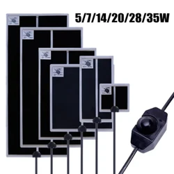 5-35W Terarium Reptil Tikar Panas Mendaki Pet Pemanasan Bantalan Hangat Adjustable Suhu Controller Tikar Reptil Persediaan EU