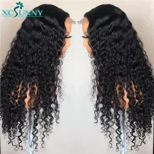 Peruca de cabelo humano com renda completa, base de seda 5x5, cabelo humano encaracolado, sem cola, densidade 150, peruca de renda transparente para mulheres negras