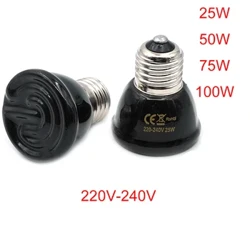 Mini maskota narrasti infragorria zeramikazko berogailu-lanpara 220V Bero-igorlea Bonbilla 25W 50W 75W 100W Bero-igorlea Narrasti-lanpara hornidura