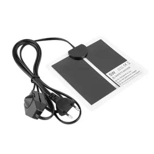 5W 220-240V Reptile Heating Pad 14*15cm Heat Mat EU Plug Dog Cat Warmer Bed Temperature Regulating Solid Color