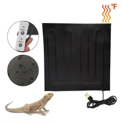 Pet Warm Heater Reptile Pets Oppvarming Pad Climbing Pet With Thermostat Controller Terrarium varmere oppvarmede matter Reptiler forsyninger