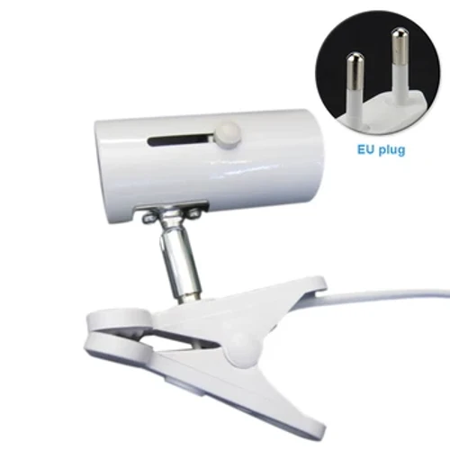 ʻO ka pahu iʻa ʻōpuʻu ʻōpuʻu Reptile Lamp mea hoʻopaʻa metala kū UVA+UVB Honu Pākuʻi kukui me ka Switch Pet Habitat Heating Light Clip Cover