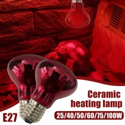 ʻO ke kukui hoʻomehana ʻulaʻula ʻulaʻula E27 ka lā pō no ka Amphibian Snake Lamp Heat Reptile Bulb UV Light 25W 50W 75W 100W AC220-240V
