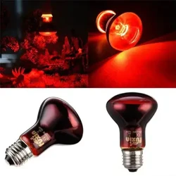 Led Red Reptile Night Light UVA Infrared Heat Lamp Ceramic Bulb No Snake Lizard Reptile Habitat Mea Hoʻohanohano