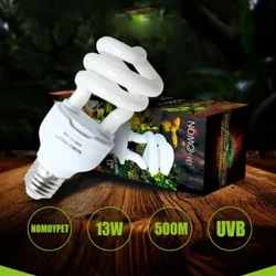UVB Reptile Light 13W 220V compact lampă fluorescentă Bulb de iluminat habitat pentru bulgări cu barbă șarpe șarpe șarpe de șarpe