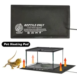 Reptiel Verwarming Warm Pad Terrarium Verwarming Mat Waterdichte Temperatuurregelaar Incubator Mat Gereedschap Voor Schildpadden Slang Hagedis