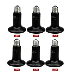 Gốm Sứ Phát Nhiệt Bóng Đèn Thú Cưng Sưởi Ấm Hồng Ngoại Đen Cho Động Vật Bò Sát Nóng Brooder Chocadeira Heate